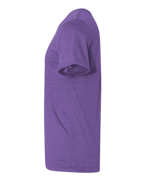 BELLA + CANVAS 3001CVC - CVC Jersey Tee - Heather Team Purple