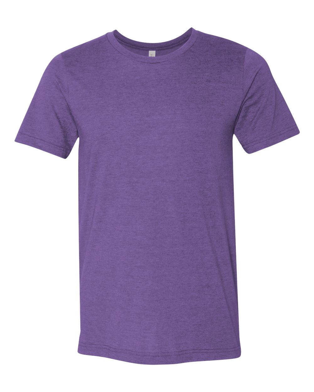 BELLA + CANVAS 3001CVC - CVC Jersey Tee - Heather Team Purple