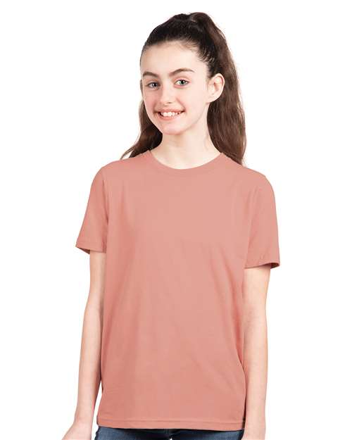 Next Level 3310 - Youth Cotton T-Shirt - Desert Pink