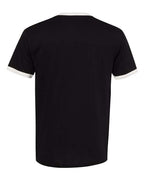 Next Level 3604 - Unisex Cotton Ringer T-Shirt - Black/ Natural