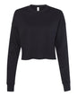 BELLA + CANVAS 7503 — Women's Crop Crewneck Sweatshirt — Black