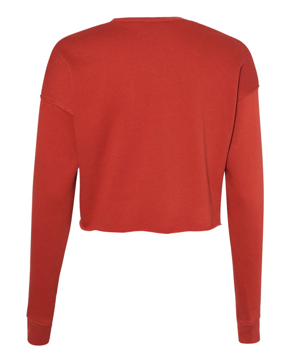 BELLA + CANVAS 7503 — Women's Crop Crewneck Sweatshirt — Brick (flat)