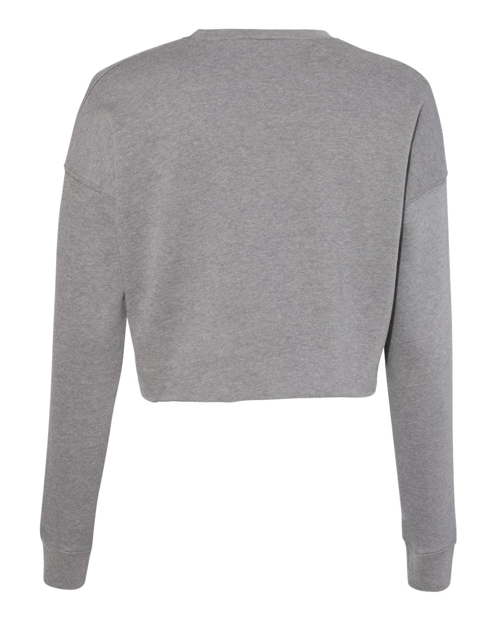 BELLA + CANVAS 7503 — Women's Crop Crewneck Sweatshirt — Deep Heather (flat)