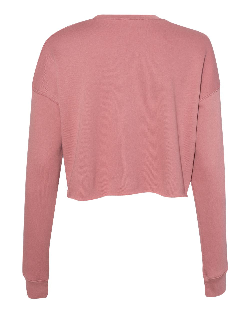BELLA + CANVAS 7503 — Women's Crop Crewneck Sweatshirt — Mauve (flat)
