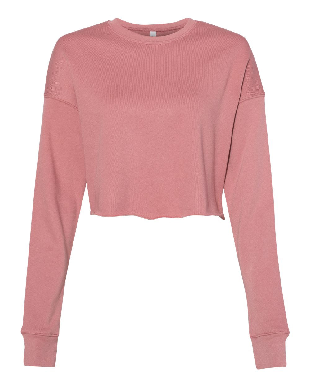 BELLA + CANVAS 7503 — Women's Crop Crewneck Sweatshirt — Mauve