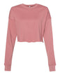 BELLA + CANVAS 7503 — Women's Crop Crewneck Sweatshirt — Mauve