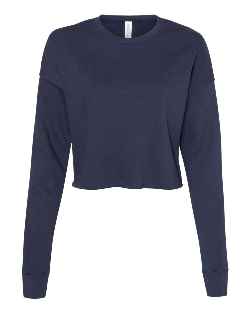 BELLA + CANVAS 7503 — Women's Crop Crewneck Sweatshirt — Navy