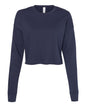 BELLA + CANVAS 7503 — Women's Crop Crewneck Sweatshirt — Navy