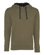 Next Level 9301 - Unisex Laguna Hoodie Sweatshirt - Military Green/ Black