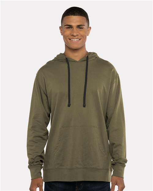 Next Level 9301 - Unisex Laguna Hoodie Sweatshirt - Military Green/ Black