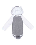 Rabbit Skins 4418 - Infant Fine Jersey Character Hooded Long Sleeve Bodysuit with Ears