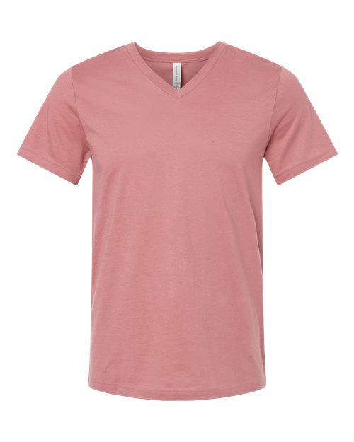 BELLA + CANVAS 3005 - Unisex Jersey V-Neck Tee - Mauve