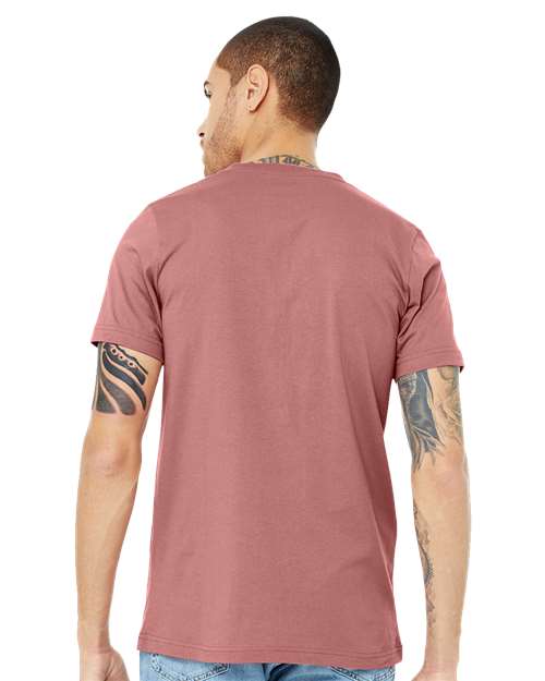BELLA + CANVAS 3005 - Unisex Jersey V-Neck Tee - Mauve