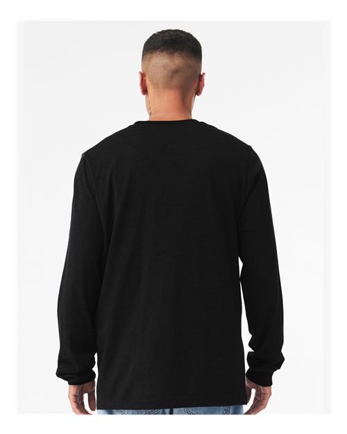 BELLA + CANVAS 3501 - Unisex Jersey Long Sleeve Tee - Vintage Black