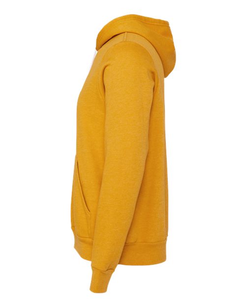 BELLA + CANVAS 3719 - Unisex Sponge Fleece Hoodie Sweatshirt - Heather Mustard
