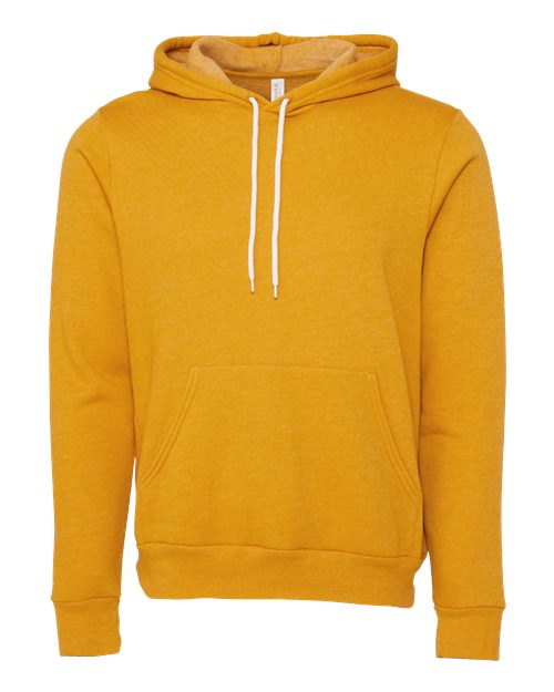 BELLA + CANVAS 3719 - Unisex Sponge Fleece Hoodie Sweatshirt - Heather Mustard