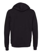 BELLA + CANVAS 3739 - Unisex Sponge Fleece Full-Zip Hoodie Sweatshirt - DTG Black