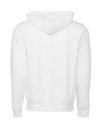 BELLA + CANVAS 3739 - Unisex Sponge Fleece Full-Zip Hoodie Sweatshirt - DTG White
