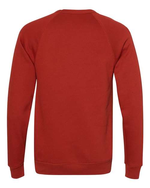 BELLA + CANVAS 3901 - Unisex Sponge Fleece Raglan Crewneck Sweatshirt - Brick