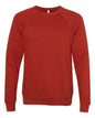 BELLA + CANVAS 3901 - Unisex Sponge Fleece Raglan Crewneck Sweatshirt - Brick