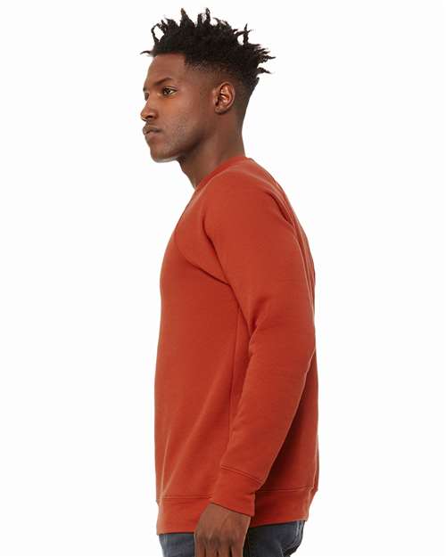 BELLA + CANVAS 3901 - Unisex Sponge Fleece Raglan Crewneck Sweatshirt - Brick