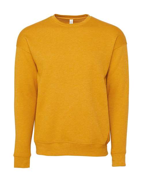 BELLA + CANVAS 3945 - Unisex Sponge Fleece Drop Shoulder Crewneck Sweatshirt - Heather Mustard
