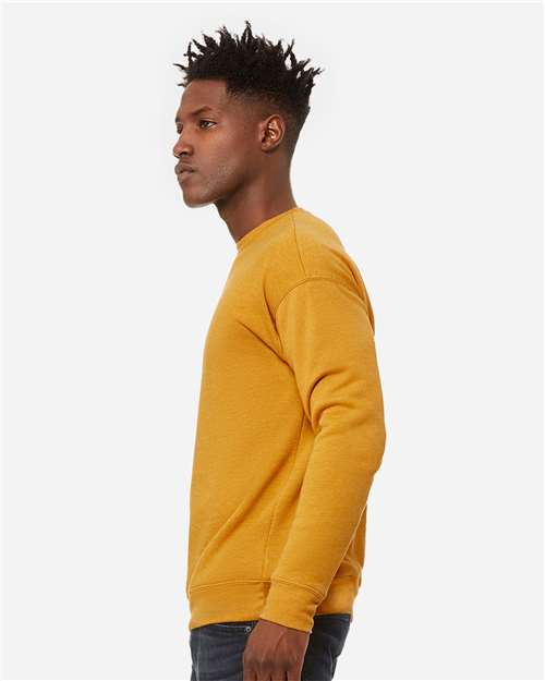 BELLA + CANVAS 3945 - Unisex Sponge Fleece Drop Shoulder Crewneck Sweatshirt - Heather Mustard