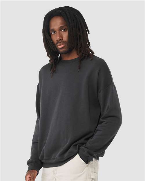 BELLA + CANVAS 3945 - Unisex Sponge Fleece Drop Shoulder Crewneck Sweatshirt - Dark Grey
