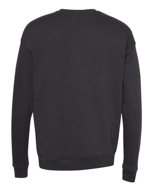 BELLA + CANVAS 3945 - Unisex Sponge Fleece Drop Shoulder Crewneck Sweatshirt - DTG Dark Grey