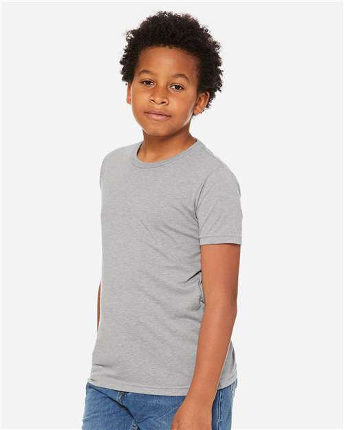 BELLA + CANVAS 3413Y - Youth Triblend Tee - Athletic Grey Triblend