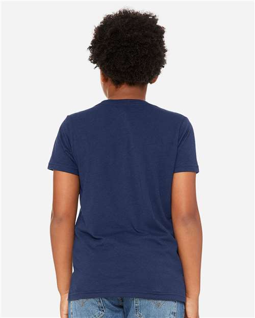 BELLA + CANVAS 3413Y - Youth Triblend Tee - Solid Navy Triblend