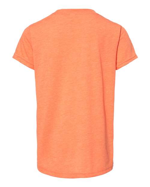 BELLA + CANVAS 3413Y - Youth Triblend Tee - Orange Triblend