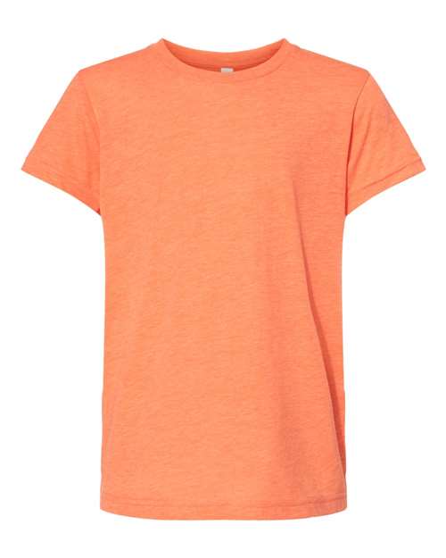 BELLA + CANVAS 3413Y - Youth Triblend Tee - Orange Triblend