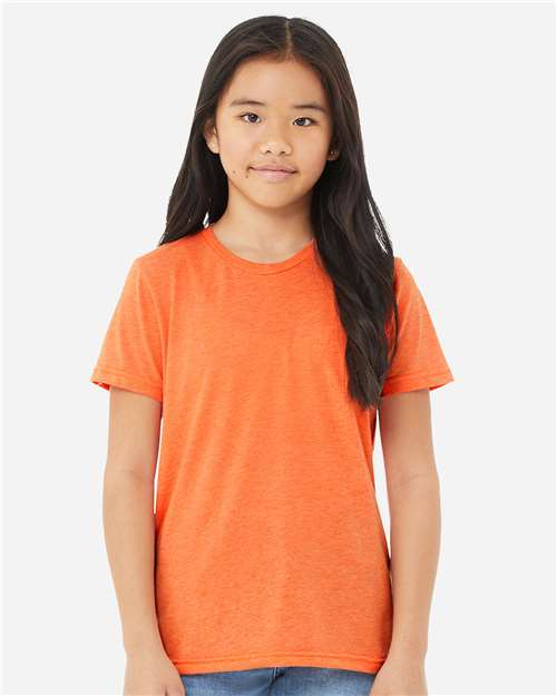 BELLA + CANVAS 3413Y - Youth Triblend Tee - Orange Triblend
