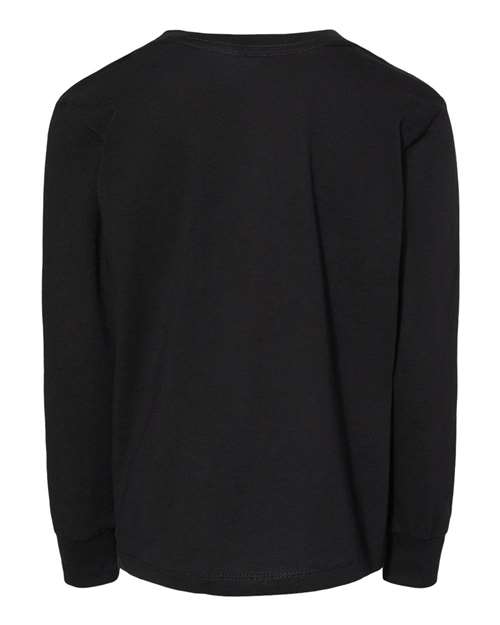 BELLA + CANVAS 3501T - Toddler Jersey Long Sleeve Tee - Black