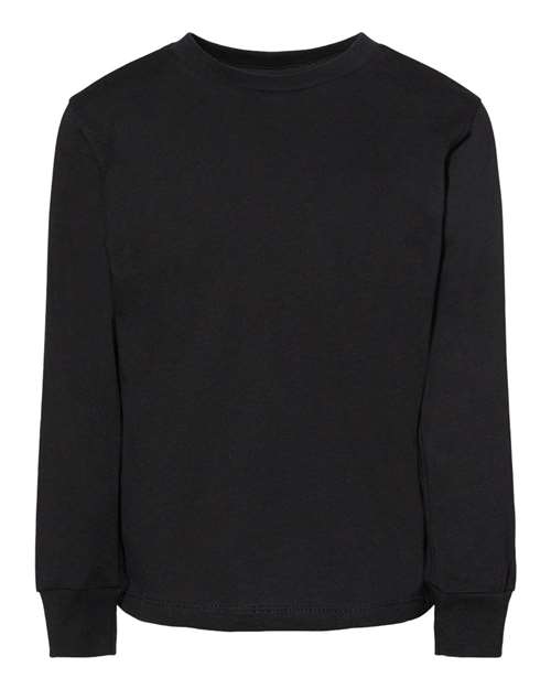 BELLA + CANVAS 3501T - Toddler Jersey Long Sleeve Tee - Black