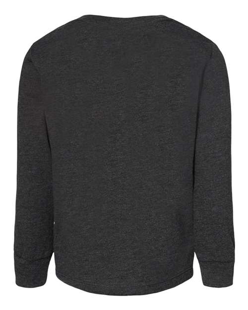 BELLA + CANVAS 3501T - Toddler Jersey Long Sleeve Tee - Dark Grey Heather