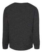 BELLA + CANVAS 3501T - Toddler Jersey Long Sleeve Tee - Dark Grey Heather