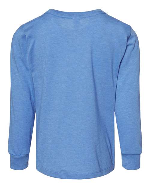 BELLA + CANVAS 3501T - Toddler Jersey Long Sleeve Tee - Heather Columbia Blue