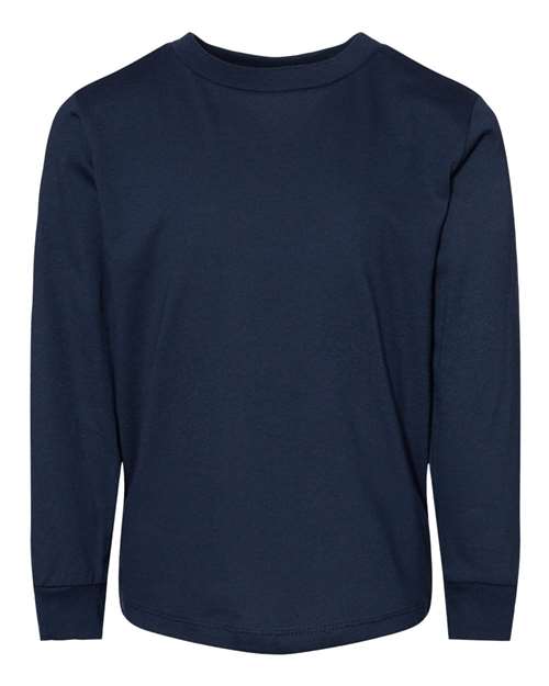 BELLA + CANVAS 3501T - Toddler Jersey Long Sleeve Tee - Navy
