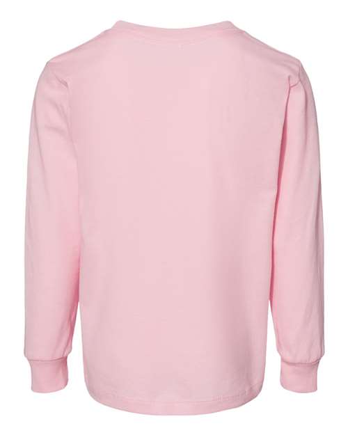 BELLA + CANVAS 3501T - Toddler Jersey Long Sleeve Tee - Pink