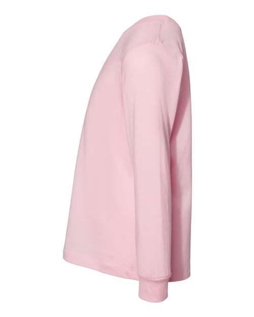 BELLA + CANVAS 3501T - Toddler Jersey Long Sleeve Tee - Pink