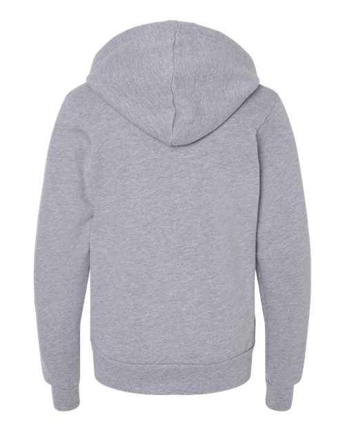 BELLA + CANVAS 3739Y - Youth Sponge Fleece Full-Zip Hoodie Sweatshirt