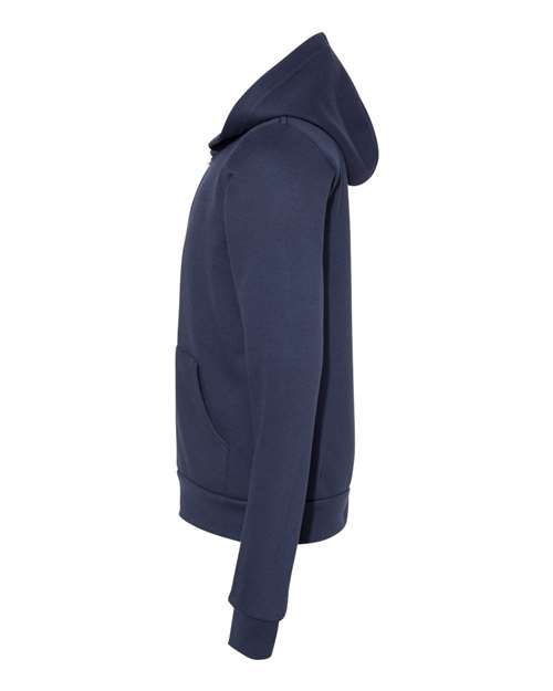 BELLA + CANVAS 3739Y - Youth Sponge Fleece Full-Zip Hoodie Sweatshirt - Navy