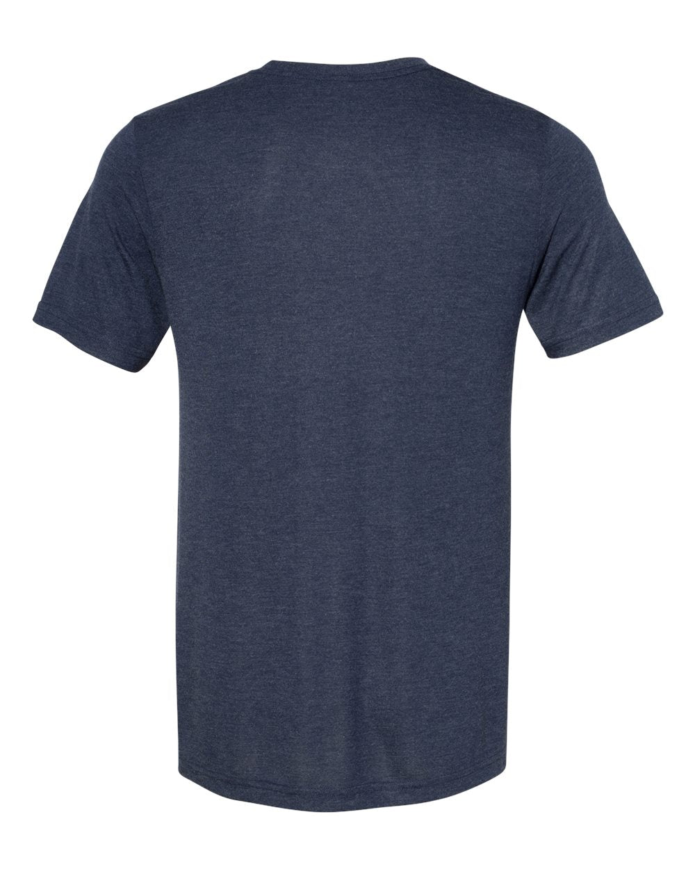 BELLA + CANVAS 3880 — Unisex Viscose Fashion Tee — Heather Navy (flat)