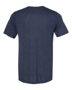BELLA + CANVAS 3880 — Unisex Viscose Fashion Tee — Heather Navy (flat)