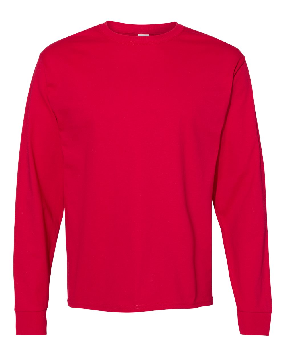 Hanes 5286 - Essential-T Long Sleeve T-Shirt — Deep Red (flat)