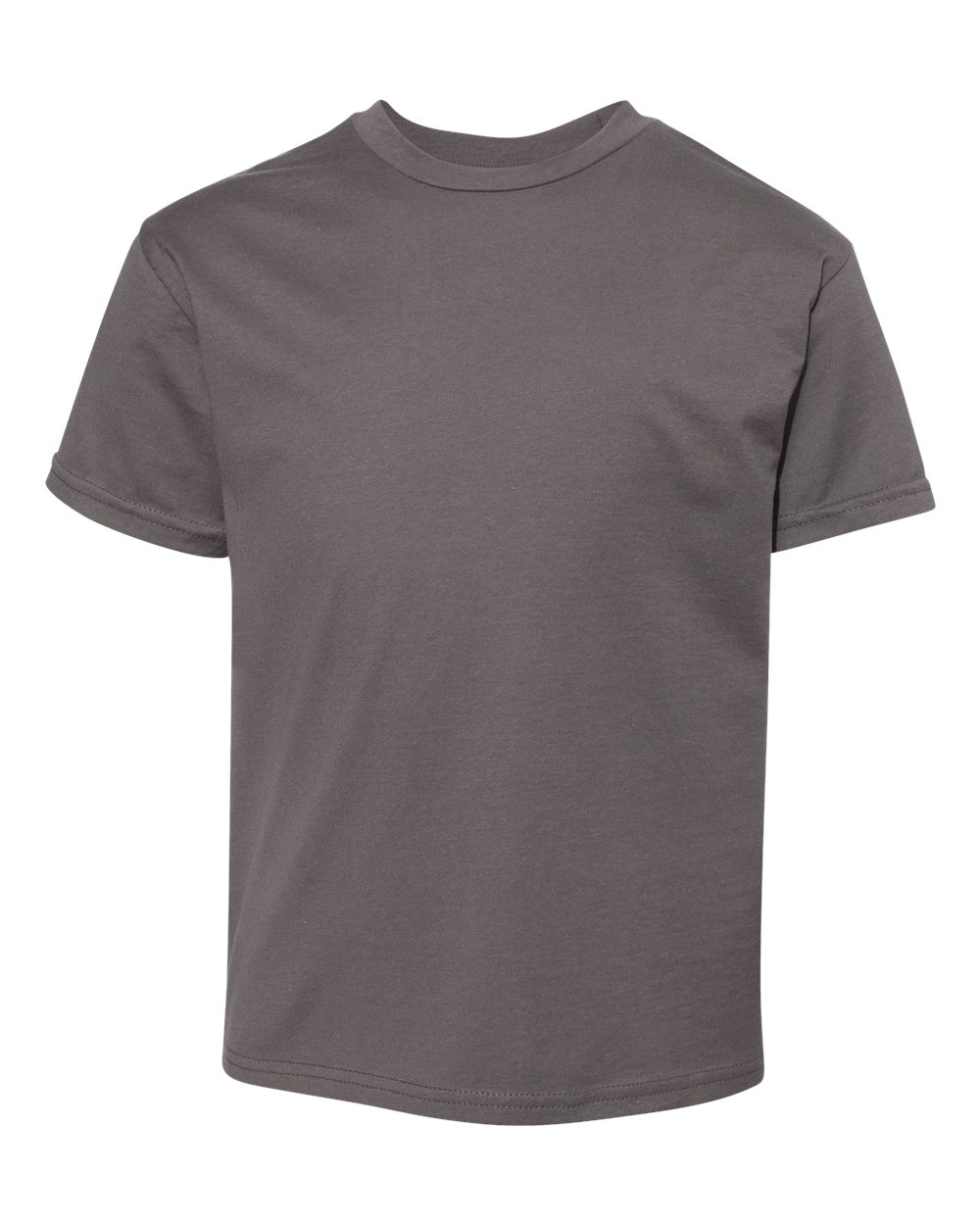 Hanes 498Y - Youth Perfect-T T-Shirt — Smoke Grey (flat)