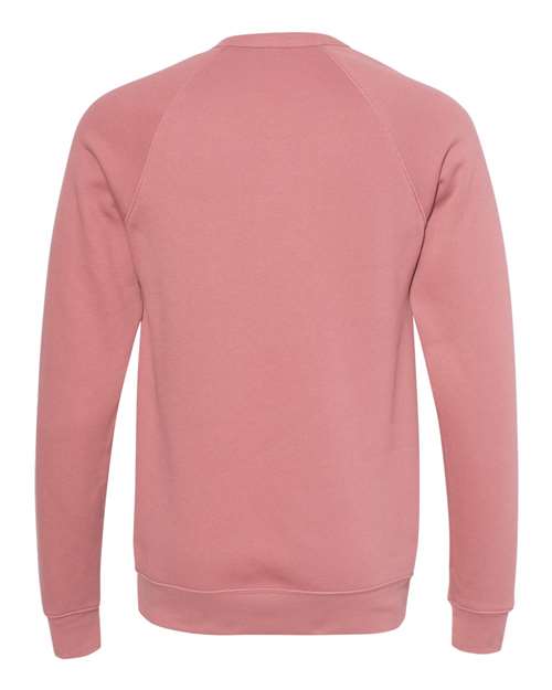 BELLA + CANVAS 3901 - Unisex Sponge Fleece Raglan Crewneck Sweatshirt - Mauve