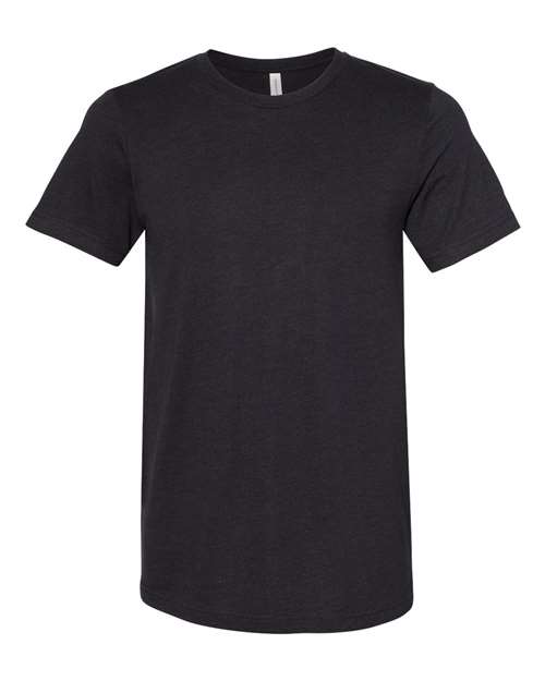 BELLA + CANVAS 3301 - Unisex Sueded Tee - Black Heather